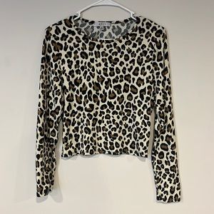 Marshalls cheetah cropped long sleeve!